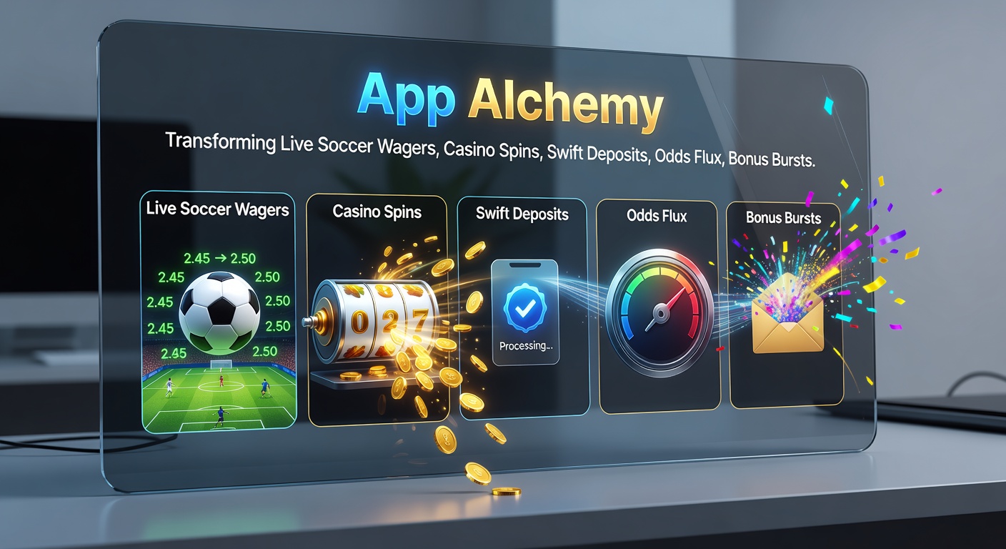 Dynamische App-Oberfläche mit Quoten-Änderungen, Bonus-Pop-ups und Einzahlungs-Icons während eines Live-Fußballmatches