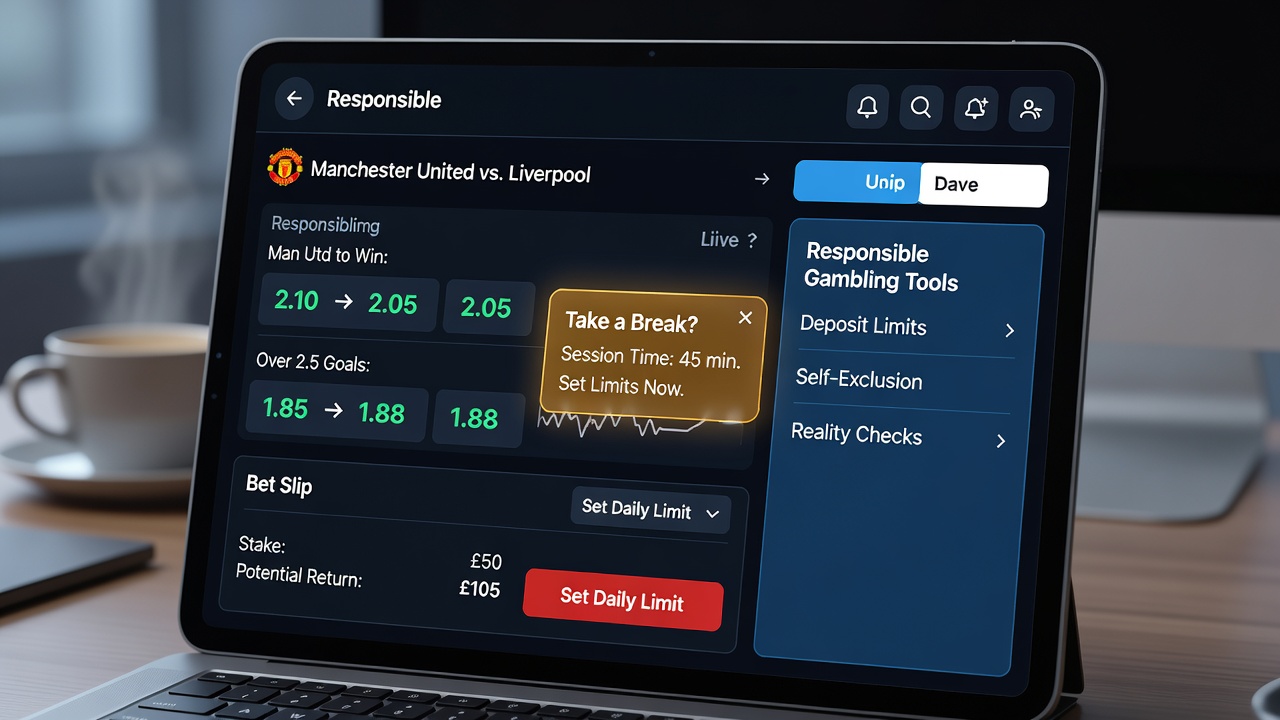 Schnittstelle einer Casino-App mit Echtzeit-Warnungen und Quotenanzeige