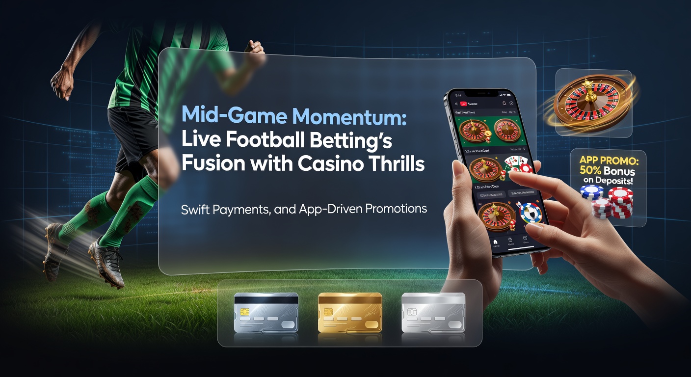 Live-Fußballwette während eines intensiven Spiels mit Casino-Elementen im Hintergrund