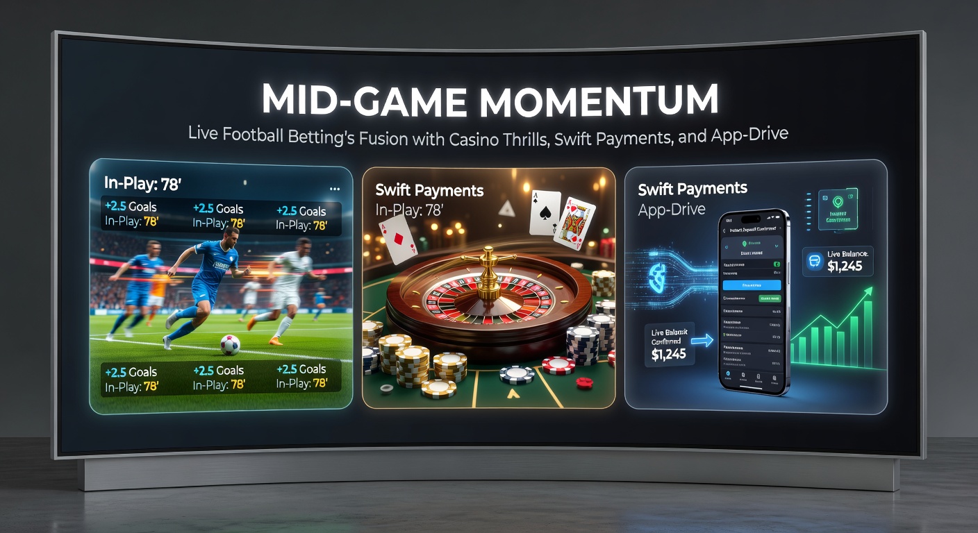 Schnelle Auszahlung per App während eines Live-Fußballmatches mit Casino-Overlay